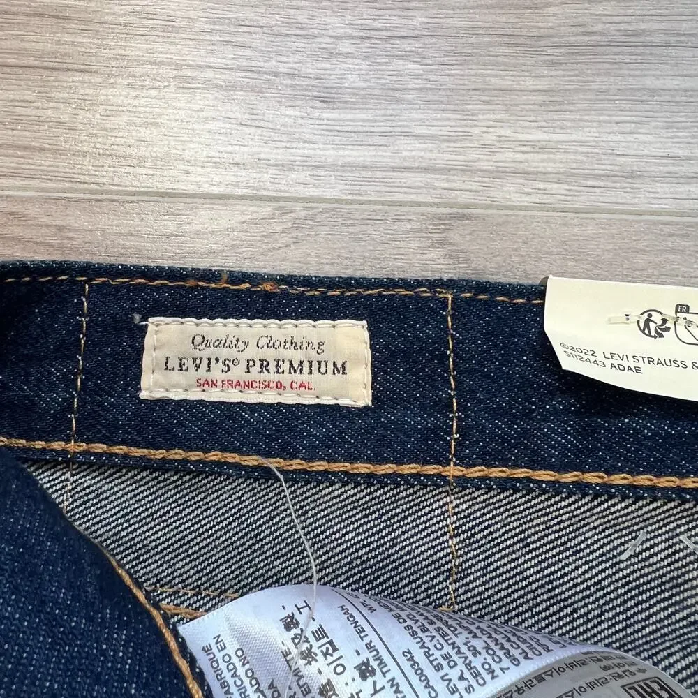 Levi's Premium 501 '93 Straight Fit Men's Dark Wash Jeans Size W36 L34